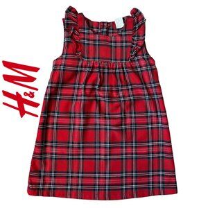 H&M Toddler Plaid Tartan Dress size 2T